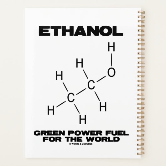 Ethanol-groene brandstof voor de wereldchemie planner (Achterkant)