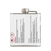 Ethanol HMIS/GHS-veiligheidslabel Kolf Heupfles (Achterkant)