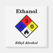 Ethanol MSDS Waarschuwingssymbool Magneet (Voorkant)