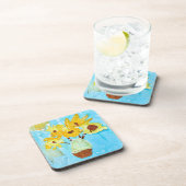 Ethan's Van Gogh geïnspireerde zonnebloem Bier Onderzetter (Rechterzijde)