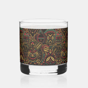 Etheal Blauw "Cosmic Interlock" Glas Tumbler 12o