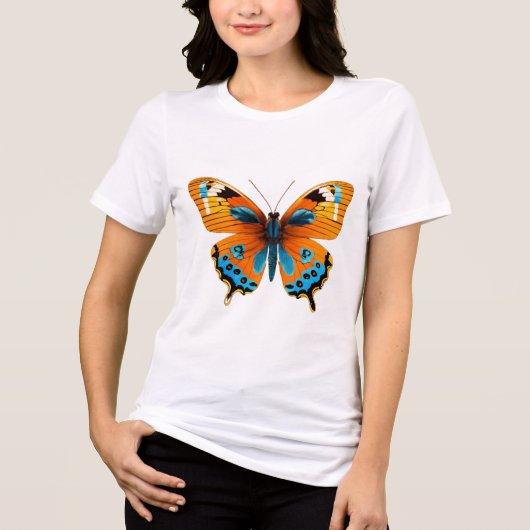 Etheal Butterfly Dreamscape T-shirt (Voorkant)