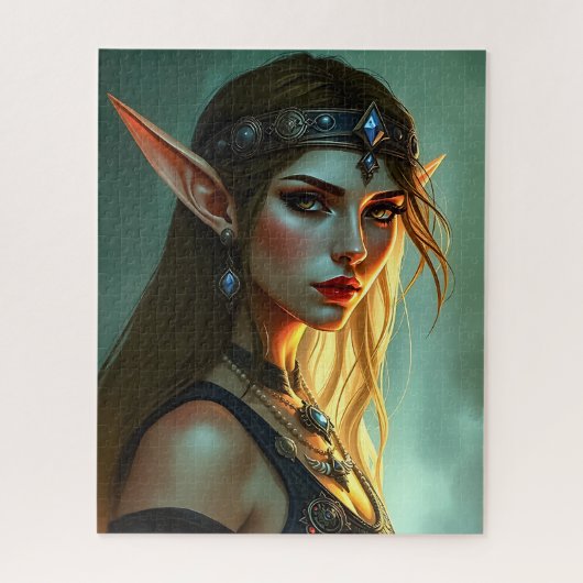 Etheal Elven Princess Jigsaw Puzzel (Verticaal)
