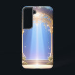Etheal Forest Archway telefoonhoesje Samsung Galaxy Hoesje<br><div class="desc">Draag een stukje pure betovering overal bij je. Deze verbluffende telefoonhoes biedt een etherische visualisatie van een boog die baadt in schitterende lichtstralen in een mystiek bos. Weelderig gebladerte en gloeiende details omringen een stenen pad dat leidt naar een sereen platform, waardoor een adembenemend tafereel van spirituele verwondering en rust...</div>