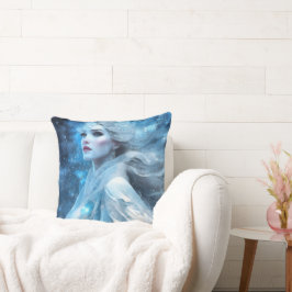 Etheal Frozen Snow Queen Fantasy Art Kussen
