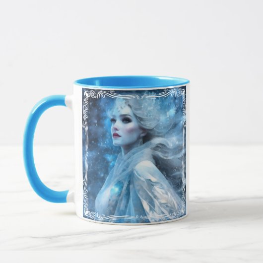 Etheal Frozen Snow Queen Fantasy Art Mok (Links)