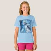 Etheal Frozen Snow Queen Fantasy Art T-shirt (Voorkant volledig)