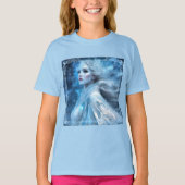 Etheal Frozen Snow Queen Fantasy Art T-shirt (Voorkant)