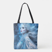 Etheal Frozen Snow Queen Fantasy Art Tote Bag (Achterkant)