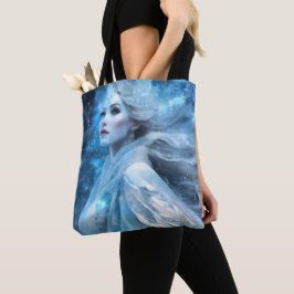 Etheal Frozen Snow Queen Fantasy Art Tote Bag