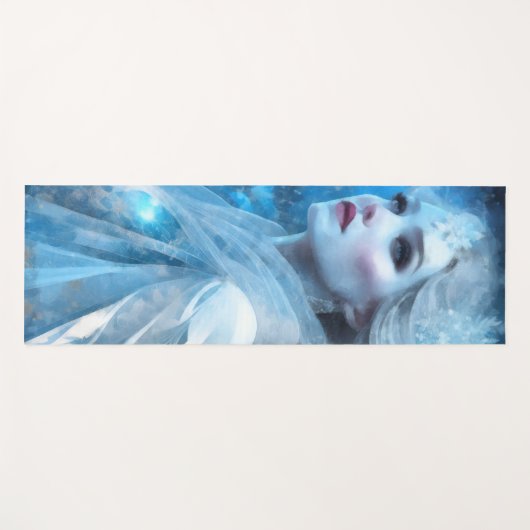 Etheal Frozen Snow Queen Fantasy Art Yogamat (Voorkant (horizontaal))