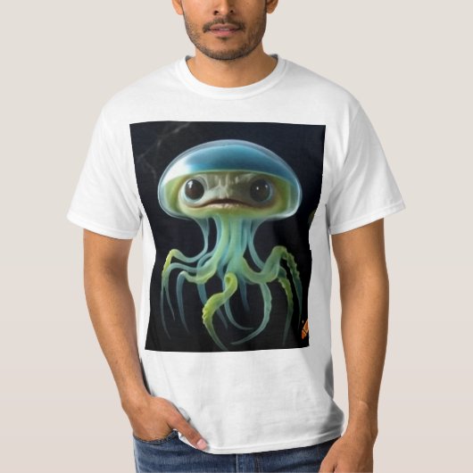 Etheal Jellyfish Elegance T-shirt" T-shirt (Voorkant)