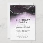 Etheal Mist Ombre Ultra Violet Verjaardagsfeest Kaart (Voorkant)