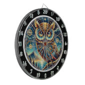 Etheal Nocturne Uil Dartboard Design Dartbord (Voorkant Links)