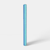 Etheel blauw & Paarse verticaal textuurpatroon Samsung Galaxy Hoesje (Linkerkant)