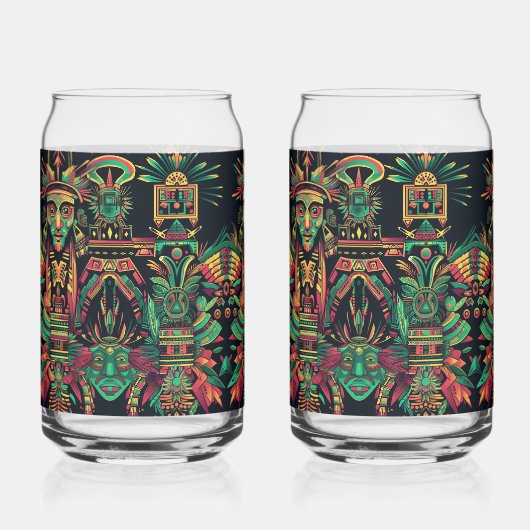 Etheel Blauw "Voorouderlijk Paradigm" 16oz Glazen  (Voorkant)