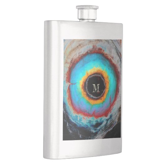 Etheel Kosmisch Oog Monogram Levendige Abstracte K Flacon (Rechts)