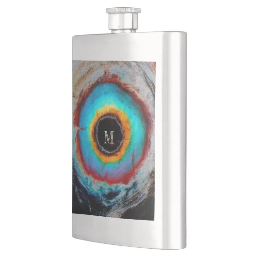 Etheel Kosmisch Oog Monogram Levendige Abstracte K Flacon (Links)