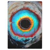 Etheel Kosmisch Oog Monogram Levendige Abstracte K Klembord (Achterkant)