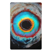 Etheel Kosmisch Oog Monogram Levendige Abstracte K Mini Klembord (Achterkant)