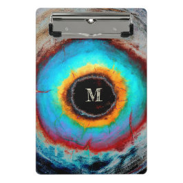Etheel Kosmisch Oog Monogram Levendige Abstracte K Mini Klembord