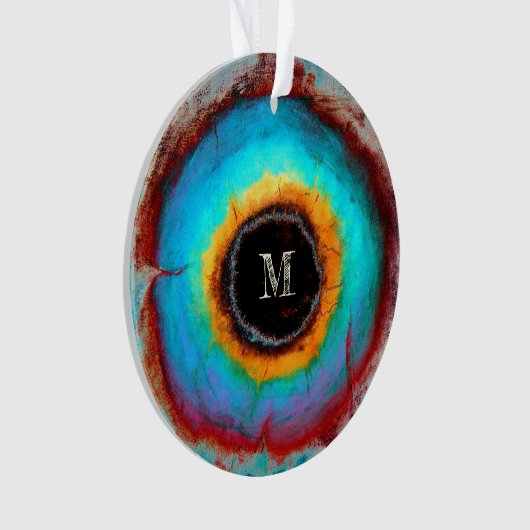 Etheel Kosmisch Oog Monogram Levendige Abstracte K Ornament (voorkant)