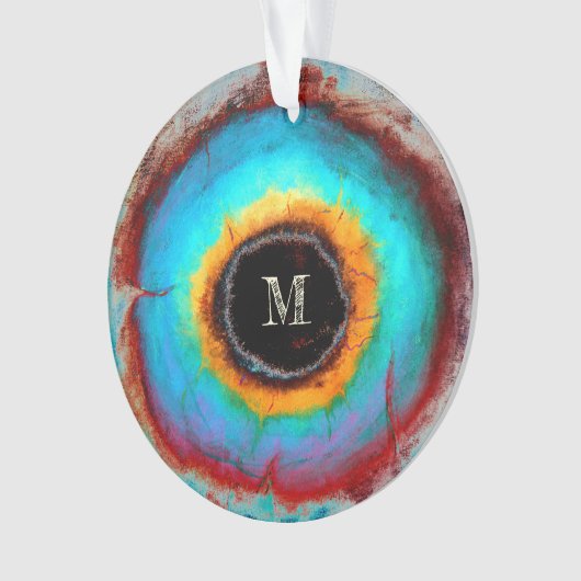 Etheel Kosmisch Oog Monogram Levendige Abstracte K Ornament (voorkant)