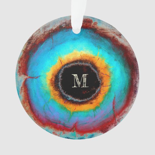 Etheel Kosmisch Oog Monogram Levendige Abstracte K Ornament (voorkant)