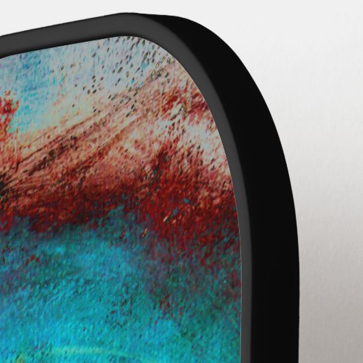 Etheel Kosmisch Oog Monogram Levendige Abstracte K Pickleball Paddle (Links Detail)