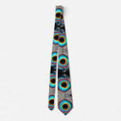 Etheel Kosmisch Oog Monogram Levendige Abstracte K Stropdas (Achterkant)