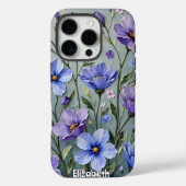 Etheïstische Blauwe en Paarse Tuin Case-Mate iPhone Case (Achterkant)