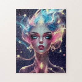 Etheïstische Godin Licht Burst - Mystieke Fantasy  Legpuzzel