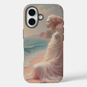 Etheïstische vrouw op Dreamy Beach iPhone 16 Hoesje