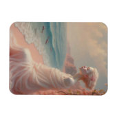 Etheïstische vrouw op Dreamy Beach Magneet (Horizontaal)