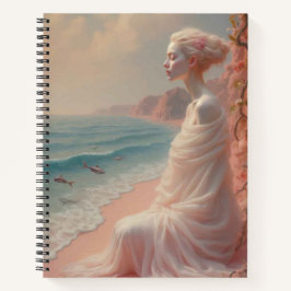 Etheïstische vrouw op Dreamy Beach Notitieboek
