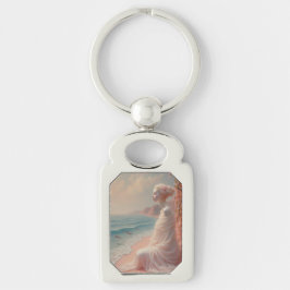 Etheïstische vrouw op Dreamy Beach Sleutelhanger