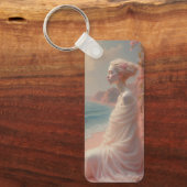 Etheïstische vrouw op Dreamy Beach Sleutelhanger (Voorkant)