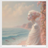 Etheïstische vrouw op Dreamy Beach Sticker (Vel)