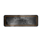 Etheïstische Waterverf Moody Black Halloween bruil Etiket (Voorkant)