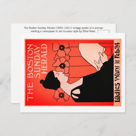 Ethel Reed Briefkaart (Voorkant / Achterkant)