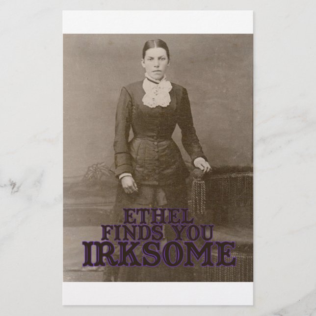 Ethel vindt je irksome (Voorkant)