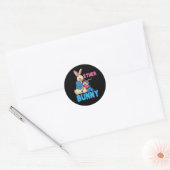 Ether Bunny Criminele Kidnap Boy Horror Dag Ronde Sticker (Envelop)