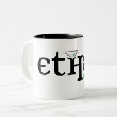 Ether logo Coffee-Mok Tweekleurige Koffiemok (Voorkant links)