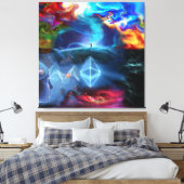 Ether Power art Canvas afdrukken (Insitu (Slaapkamer))