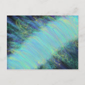 Etheral Aqua Blue River Modern Prophetic Art Briefkaart (Voorkant)