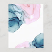 Etheral Blauwgroen Roze Elegant Inky sparen de Dat (Achterkant)