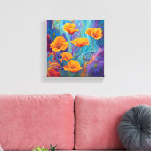 Etheral Bloom Canvas Afdruk (Insitu (Woonkamer))