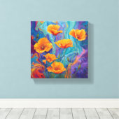 Etheral Bloom Canvas Afdruk (Insitu (Houten vloer))