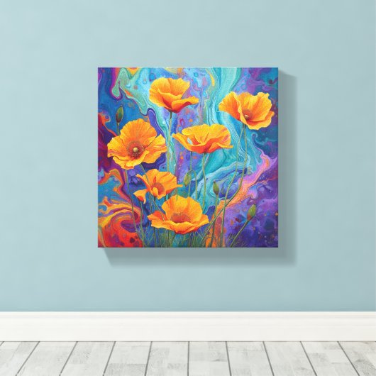 Etheral Bloom Canvas Afdruk (Insitu (Houten vloer))