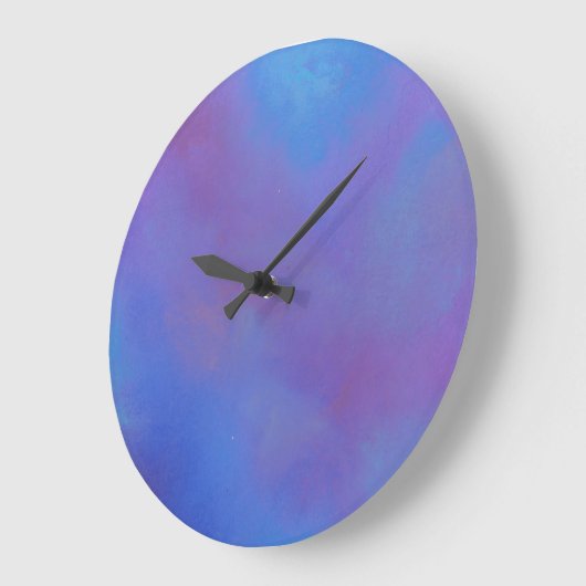 Etheral Blue Abstract Grote Klok (Hoek)